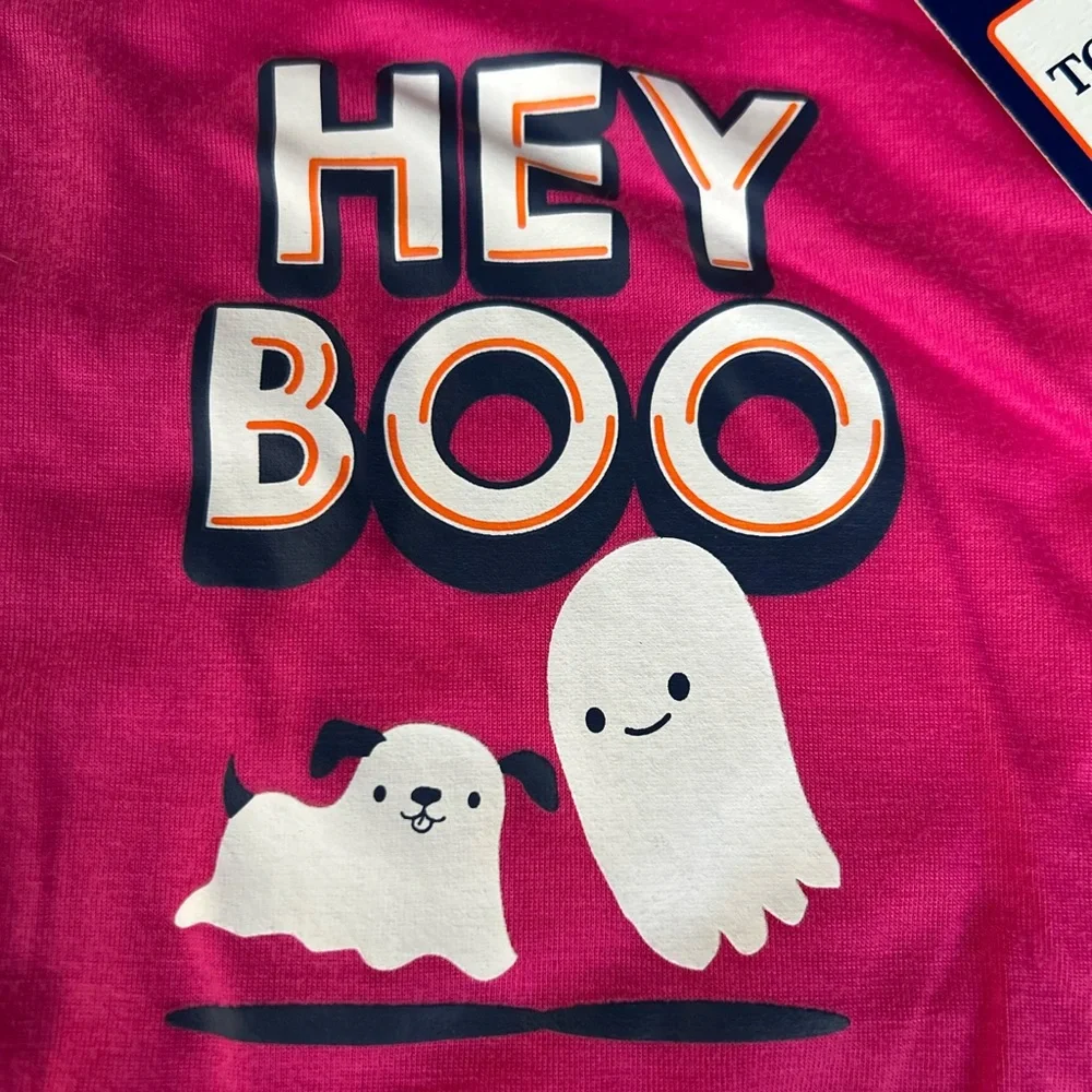 NWT Hey boo pink dog t-shirt tee S